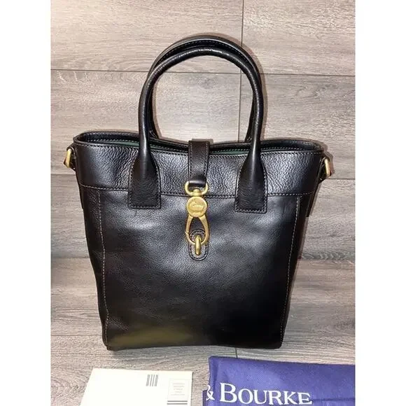 Dooney & Bourke Florentine Leather North/South black/black bag B000547